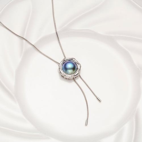 【梦幻之珠丨海水马贝项链】A0706极光七彩时尚马贝项链XX1201