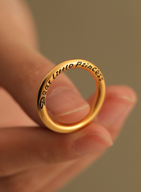 公主戒指小众时尚纯银情侣高级感