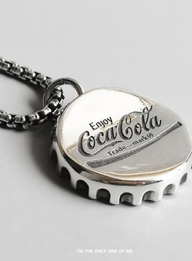项链轻奢小众可乐瓶盖男女ins
