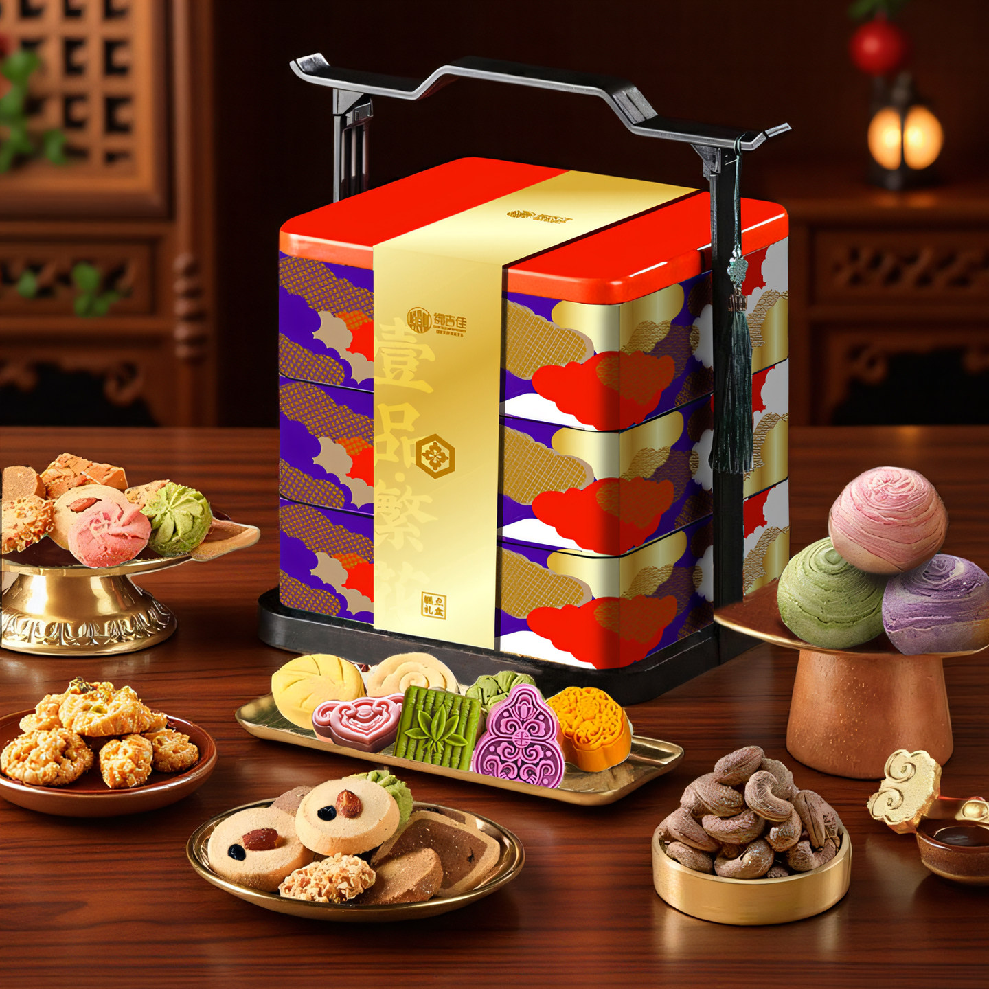 稻香村糕点礼盒装曲奇饼干中式糕点组合春节伴手礼送亲友客户年货,零食/坚果/特产,曲奇饼干,淘宝优惠券,粉丝福利购,淘宝优惠卷