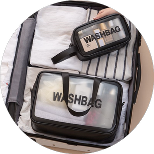 过安检登机化妆品收纳包便携式旅行手提包大容量防水洗漱包