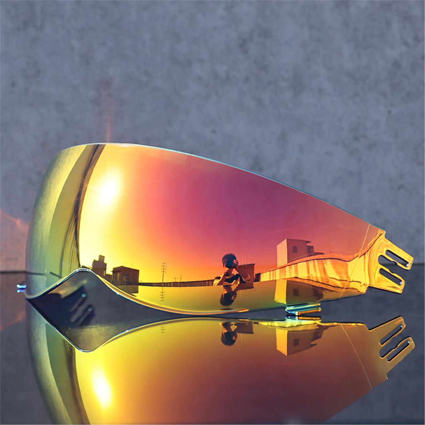 GB7-GB3蝎子盔街霸头盔镜片夜视透明高清防晒防紫外线头盔挡风片