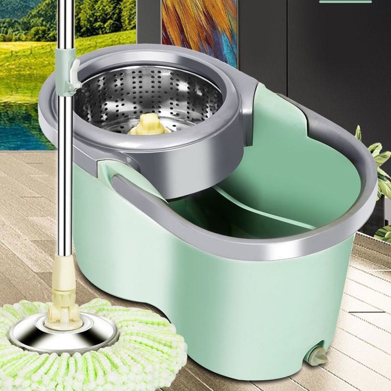 Spin Mop Bucket Floor Cleaning System floor mop wringer set
