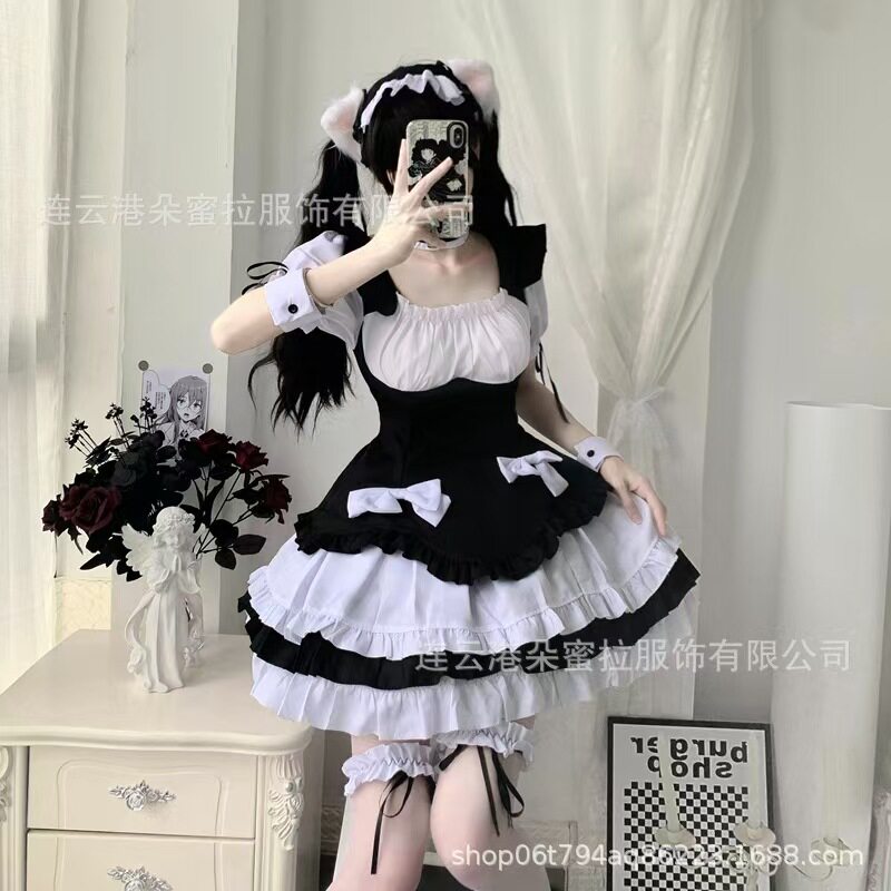 二次元日系软妹洛丽塔短裙二次元洛丽塔cosplay动漫连衣裙可爱女