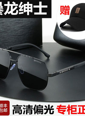 龙绅士日夜两用变色太阳镜男驾驶开车司机镜钓鱼看水底高清偏光