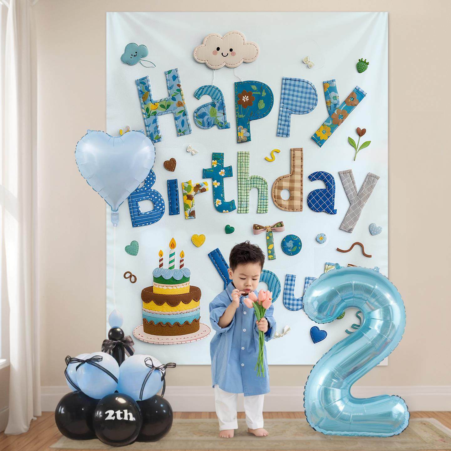 两周岁男女童生日布置场景装饰派对背景墙画布气球氛围感拍照道具,节庆用品/礼品,节日装扮用品,淘宝优惠券,粉丝福利购,淘宝优惠卷