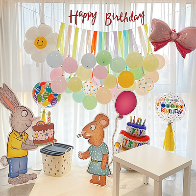 波西和皮普主题生日布置