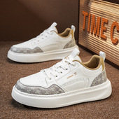 秋冬男鞋 欧货轻便软底休闲皮鞋 厚底增高超轻男士 休闲潮流新款 鞋 子