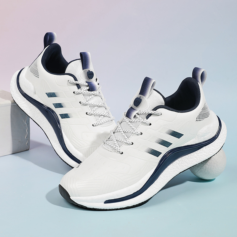 正品男鞋萍果璐易2025秋季新款运动鞋男士超软超软皮面防水轻便