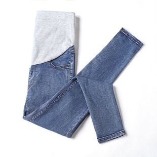 打底裤 孕妇托腹牛仔长裤 子0267 弹力十足修身 2023韩国春秋新款