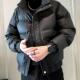 男士 高级感立领棉服男冬季 痞帅黑色外套羽绒棉服2024新款 加厚棉衣