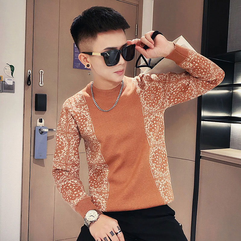 毛衣新款2022年爆款男秋冬季圆领针织线衣网红潮牌韩版修身打底衫,男装,针织衫/毛衣,淘宝优惠券,粉丝福利购,淘宝优惠卷