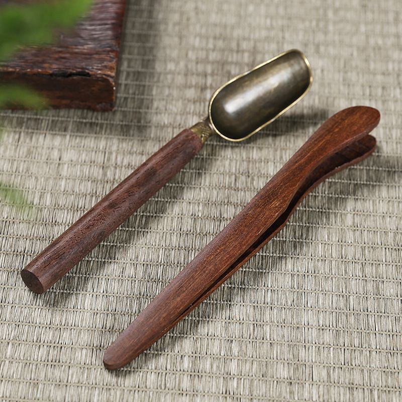 功夫茶具配件黑檀实木茶夹二件套防滑镊子茶勺茶杯茶叶夹子取茶器,餐饮具,茶道/零配,淘宝优惠券,粉丝福利购,淘宝优惠卷