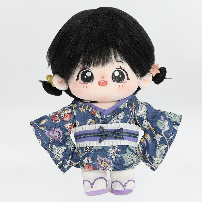 棉花娃娃20cm和服裙子套装换装公仔玩偶可爱衣服20厘米娃娃衣服
