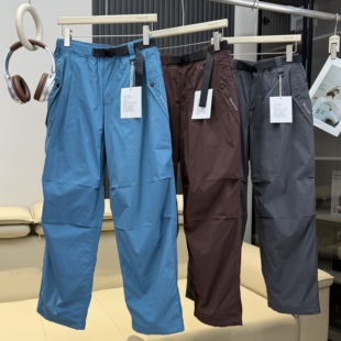 棵米ai蕉家！户外山系情侣款防风防泼水加绒工装伞兵裤登山冲锋裤