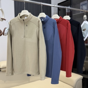 棵米ai蕉家！户外山系男款双面摇粒绒半拉链立领抓绒衣长袖卫衣潮