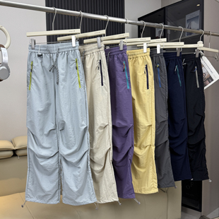 登山裤 棵米ai蕉家 工装 防水速干褶皱休闲伞兵裤 户外山系情侣款