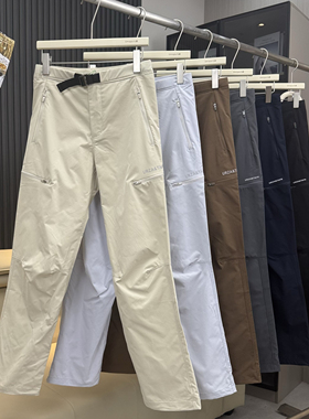 渠道好货！户外山系情侣款防水软壳冲锋裤徒步登山裤工装裤伞兵裤