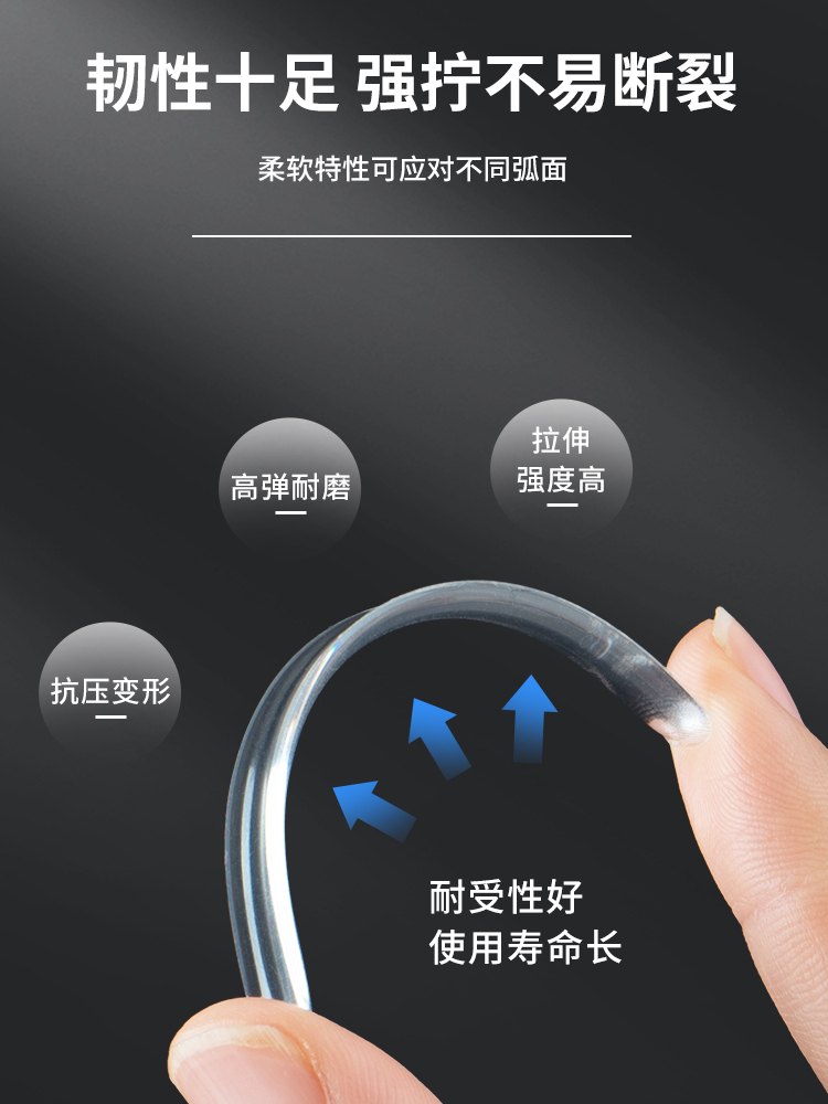 硅胶防撞门挡条透明防撞垫门挡器顶门器防磕碰免打孔门碰门阻器