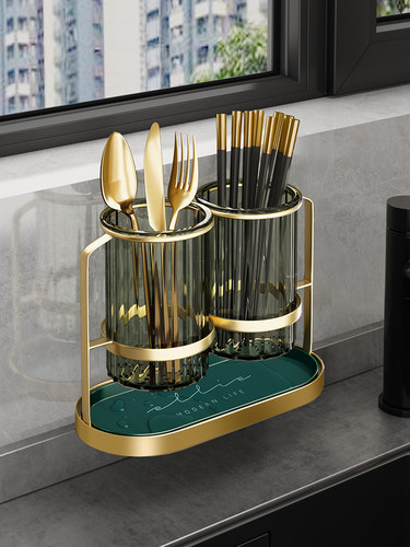 刀架壁挂式筷子筒厨房轻奢