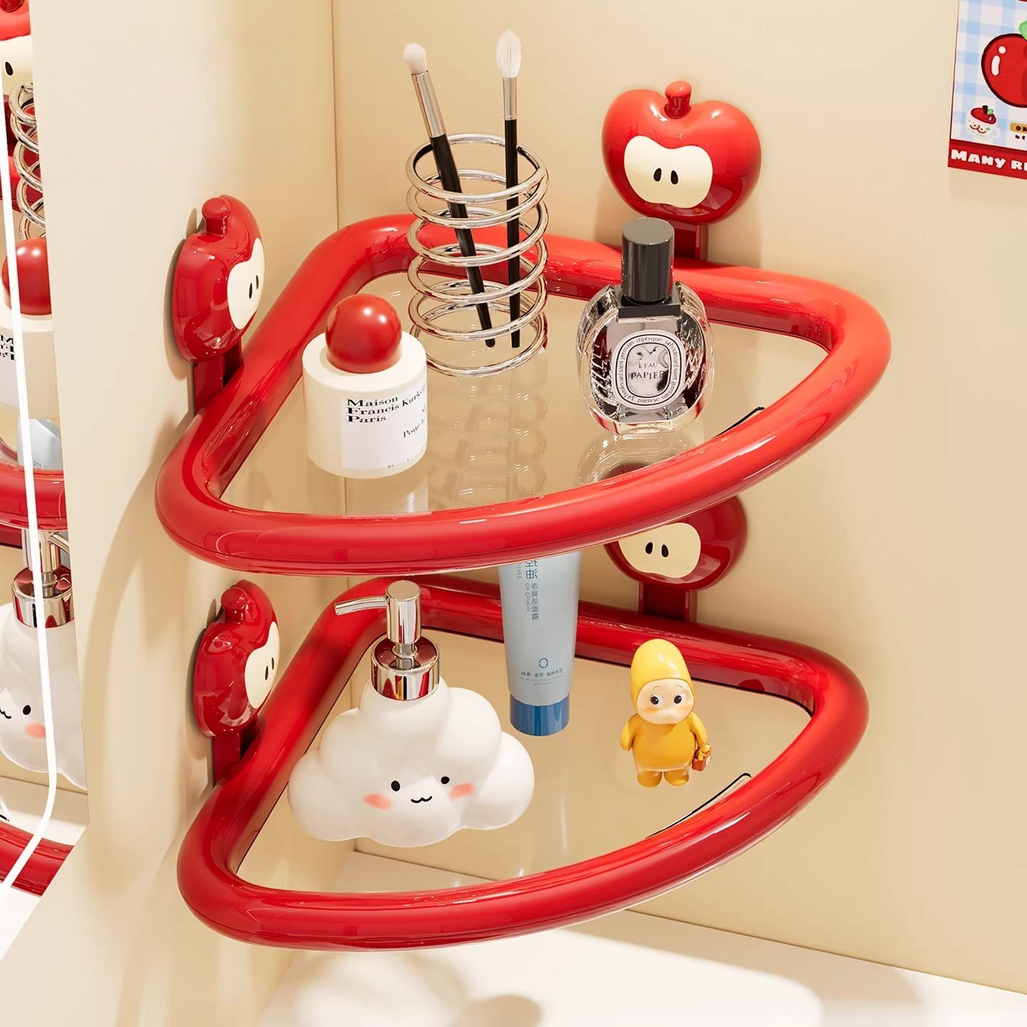 卫生间专用置物架吸盘墙上免打孔浴室厕所洗澡壁挂式三角收纳架子,家庭/个人清洁工具,浴室角架/置物架,淘宝优惠券,粉丝福利购,淘宝优惠卷