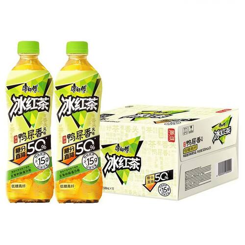 康师傅冰红茶低糖鸭屎香味500ml