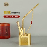 Элегантный медный старомодный кальян, ретро мундштук