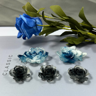 diy花蕾玫瑰花手工翻模硅胶模具 摆台饰品花蕾玫瑰花滴胶模