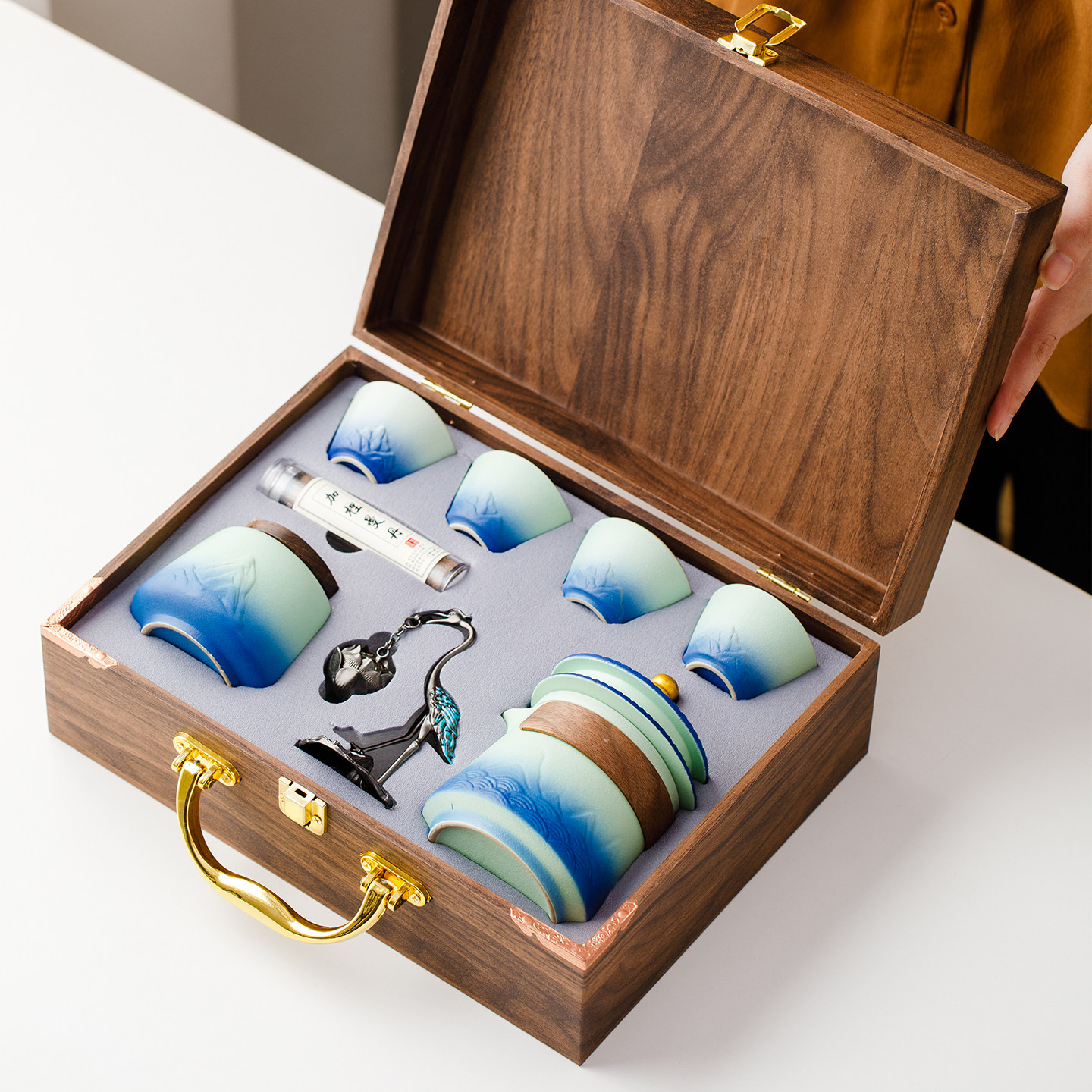 功夫茶具套装高档轻奢泡茶专用整套故宫文创礼物送长辈领导伴手礼,餐饮具,茶具礼盒,淘宝优惠券,粉丝福利购,淘宝优惠卷