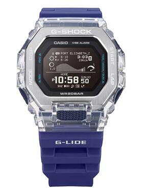 代购卡西欧G-SHOCK新款透明蓝牙运动手表GBX-100S G-LIDE