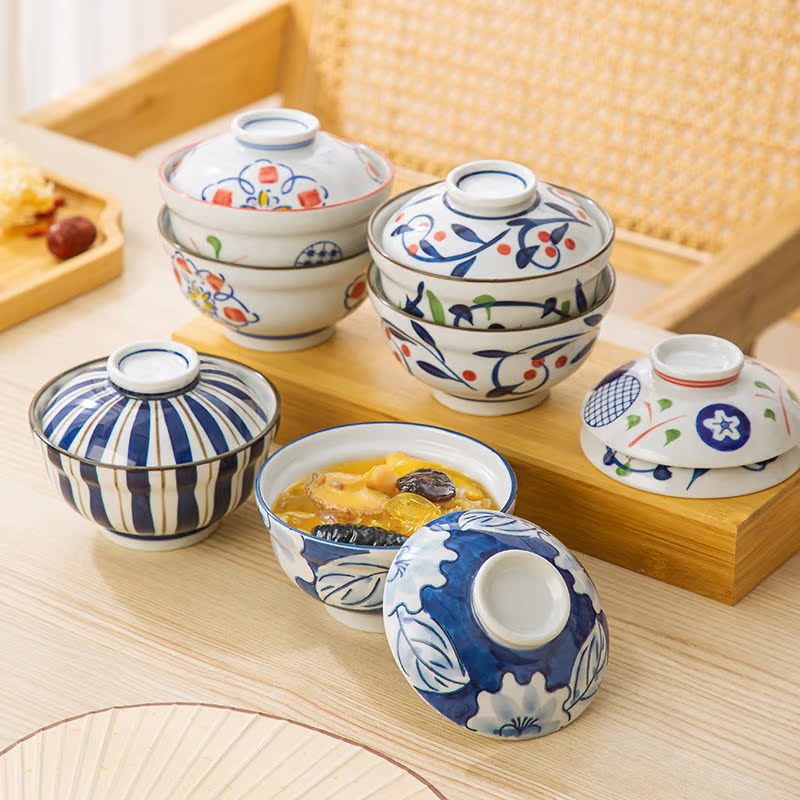 素美吉陶瓷釉下彩日式甜品碗