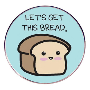 我们吃这个面包吧胸针幽默卡通英文俚语别针胸章金属合金徽章配饰