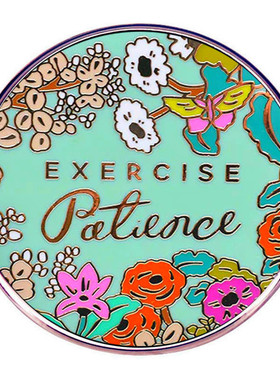 JW.ORG胸针锻炼耐心花朵英文字母卡通别针胸章金属合金徽章配饰