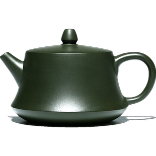 宜兴紫砂壶纯全手工名家泡茶壶家用功夫茶具套装正宗墨绿泥柱础壶