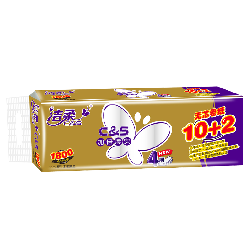 洁柔Face无芯卷纸1800g