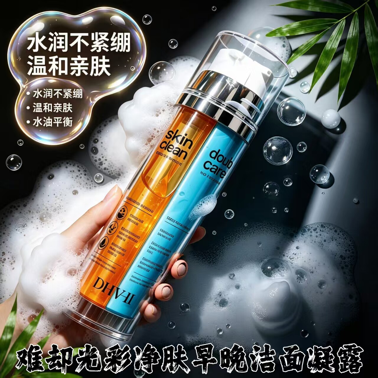dhv平替款以澜洁面泡沫温和亲肤