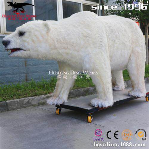 仿真动物模型仿真北极熊动物园景区展览园林布置装饰厂家制作