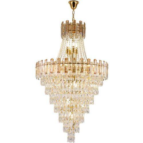 复式楼大吊灯客厅灯简约楼中楼别墅大厅楼梯间后现代轻奢水晶灯具