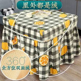 被桌子火电炉正方形加厚烤火炉电暖桌罩桌布取暖炉电套暖罩家用烤
