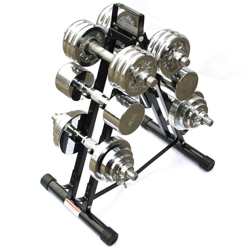 恒动力家用装男士女士健身操哑铃展示架 存放展示手铃架 4排哑铃