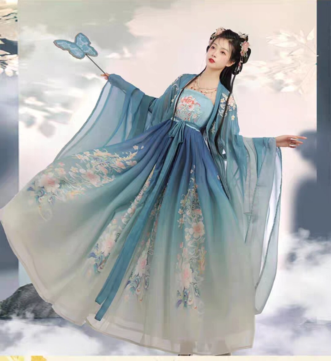 汉服女成人唐制诃子裙齐胸襦裙日汉服半身裙