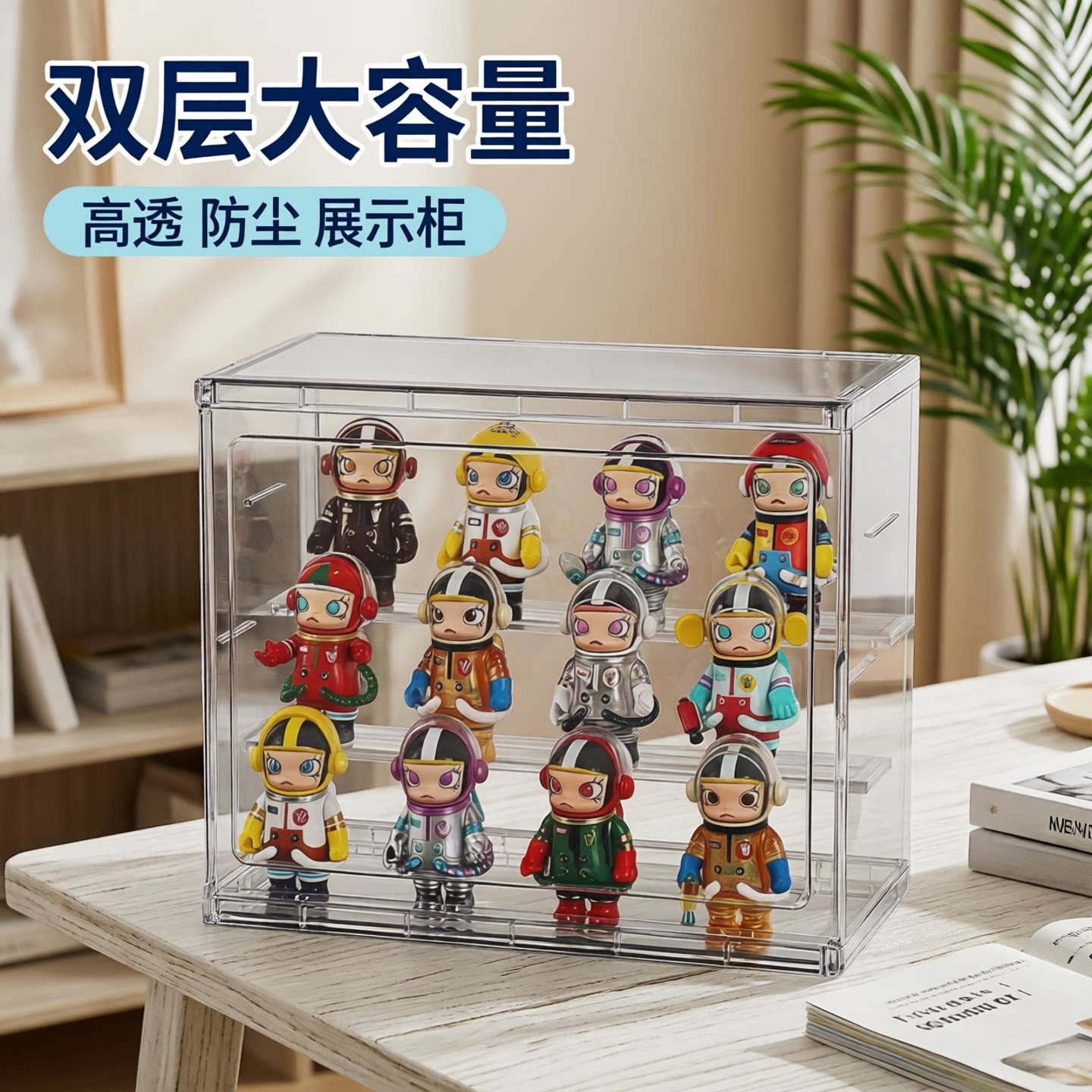 盲盒收纳展示架手办娃娃立牌图片