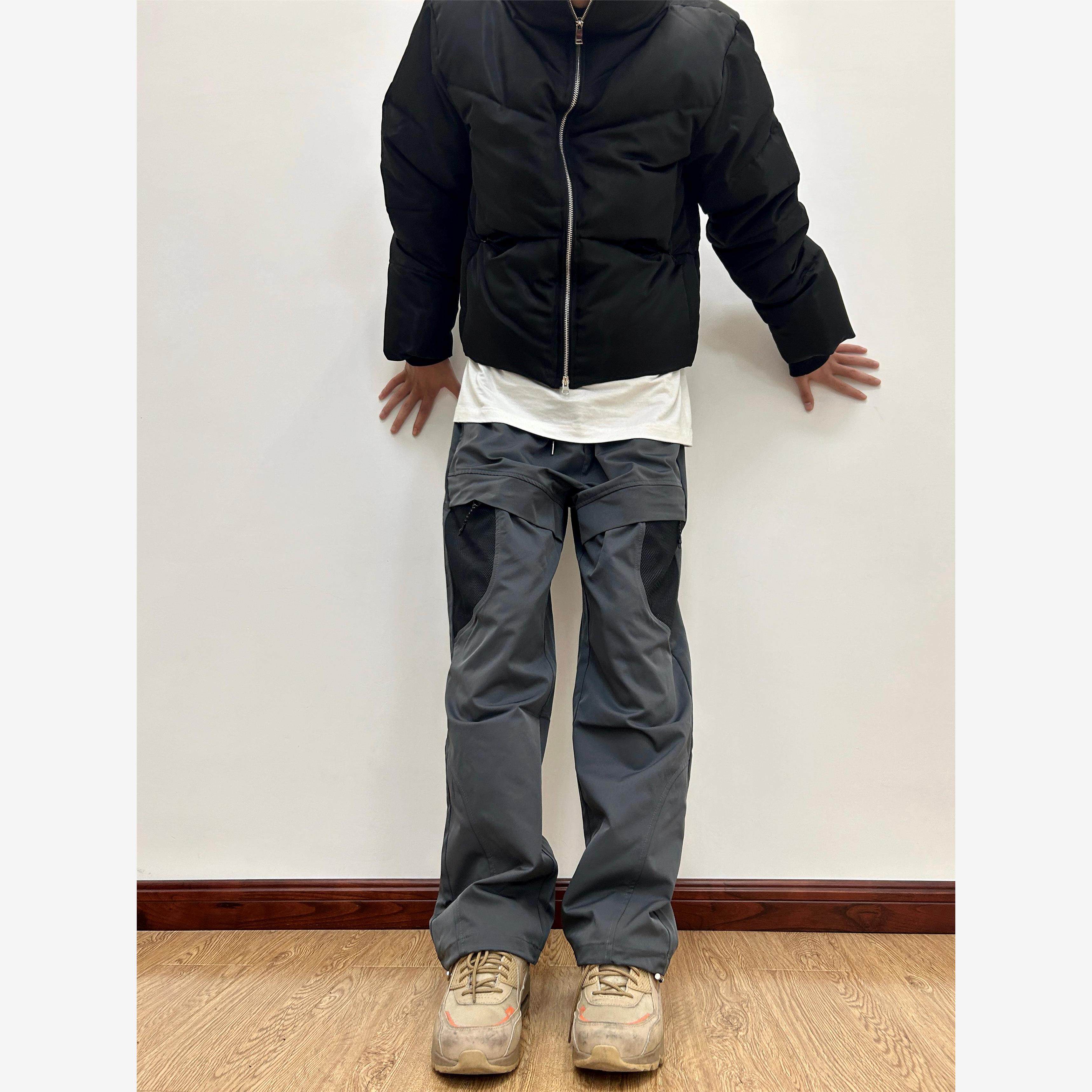 07QWER 夏季户外冲锋裤美式小众机能裤修身直筒大口袋薄款长裤