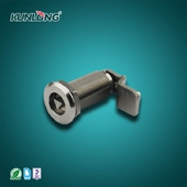 38不锈钢迫紧圆头锁 回转三角锁控制箱压缩拉紧锁 063D 尚坤SK1