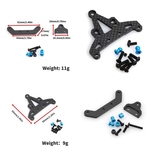 KCCP RC TAMIYA 田宫 XV01 前波箱后波箱固定架固定座