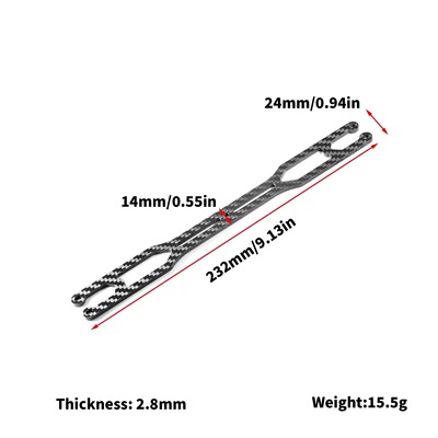 TAMIYA 田宫 1/10 TT02,TT02B，TT02s 升级件 碳纤维二楼板