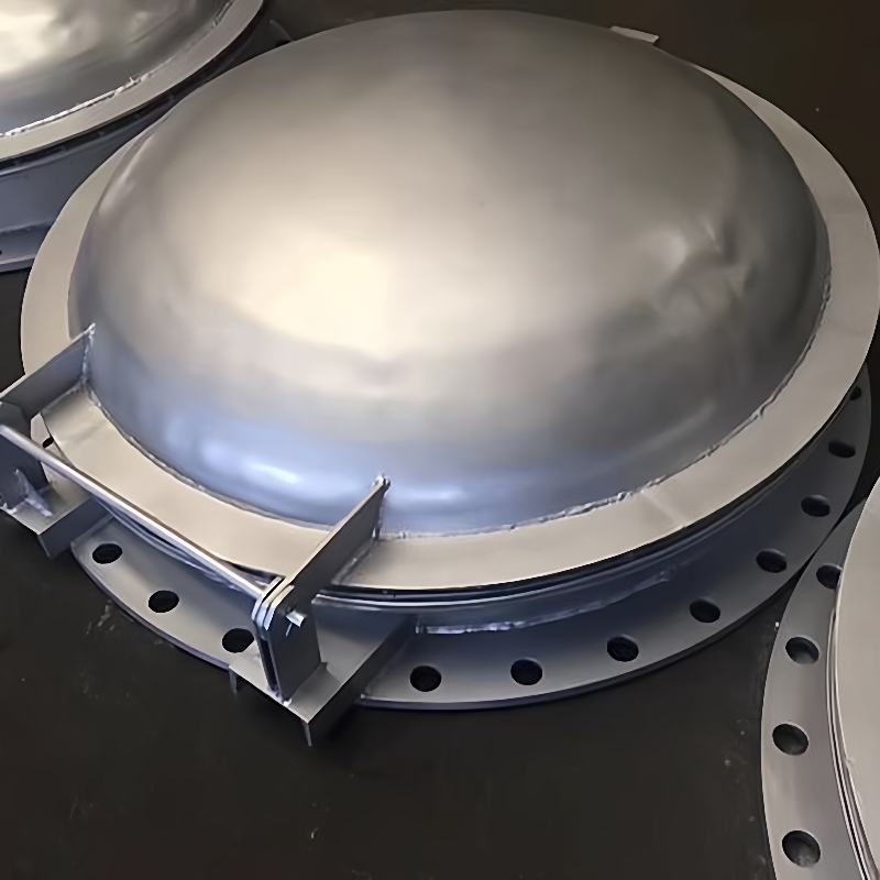 厂家销售不锈钢拍门污水处理管道防倒灌止回阀双开式不锈钢拍门