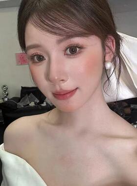 法式白色缎面大蝴蝶结发夹头饰礼服拍照配饰大气超仙发饰