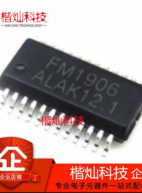 全新 原装 正品 FM1906 SSOP-24 贴片 驱动IC段码屏驱动芯片IC