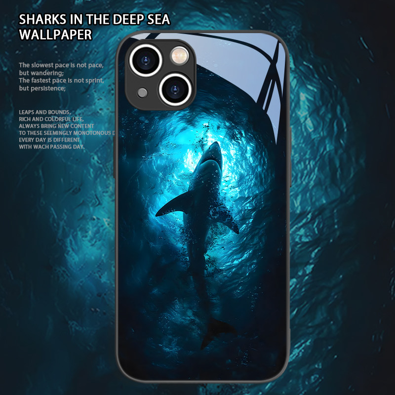 苹果手机壳海洋鲸鱼高级感小众男